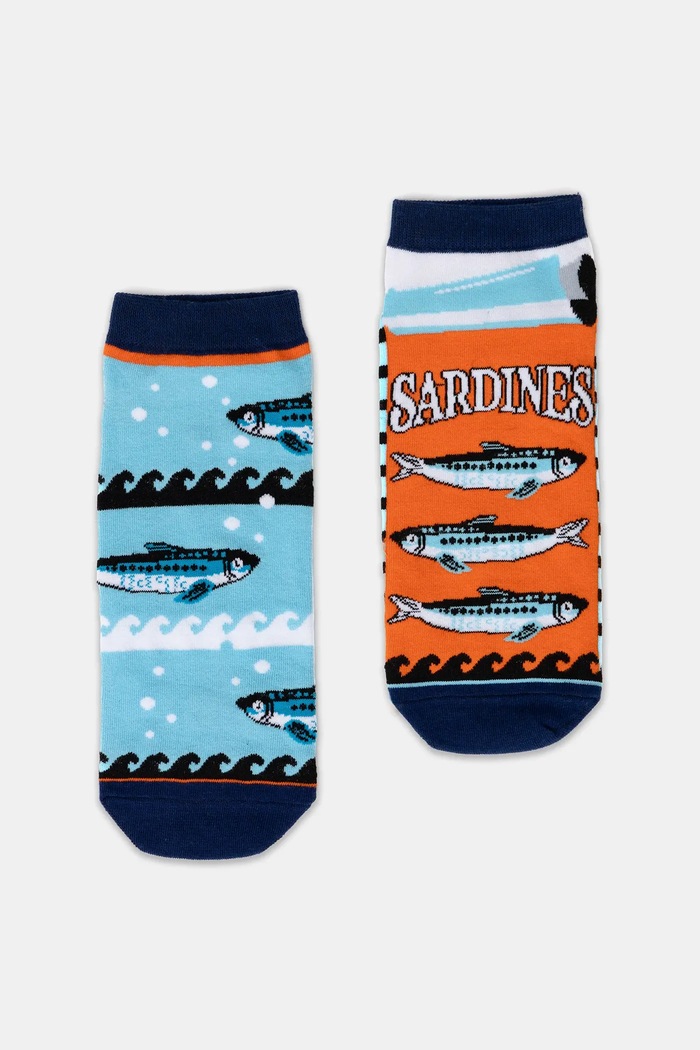 Skarpetki bawełniane męskie w ryby (2-pack) animal multicolor RS25-LGMB04