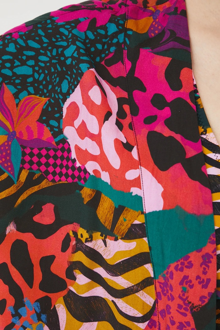 Kimono dámské se vzorem více barev RS25-NKDC00