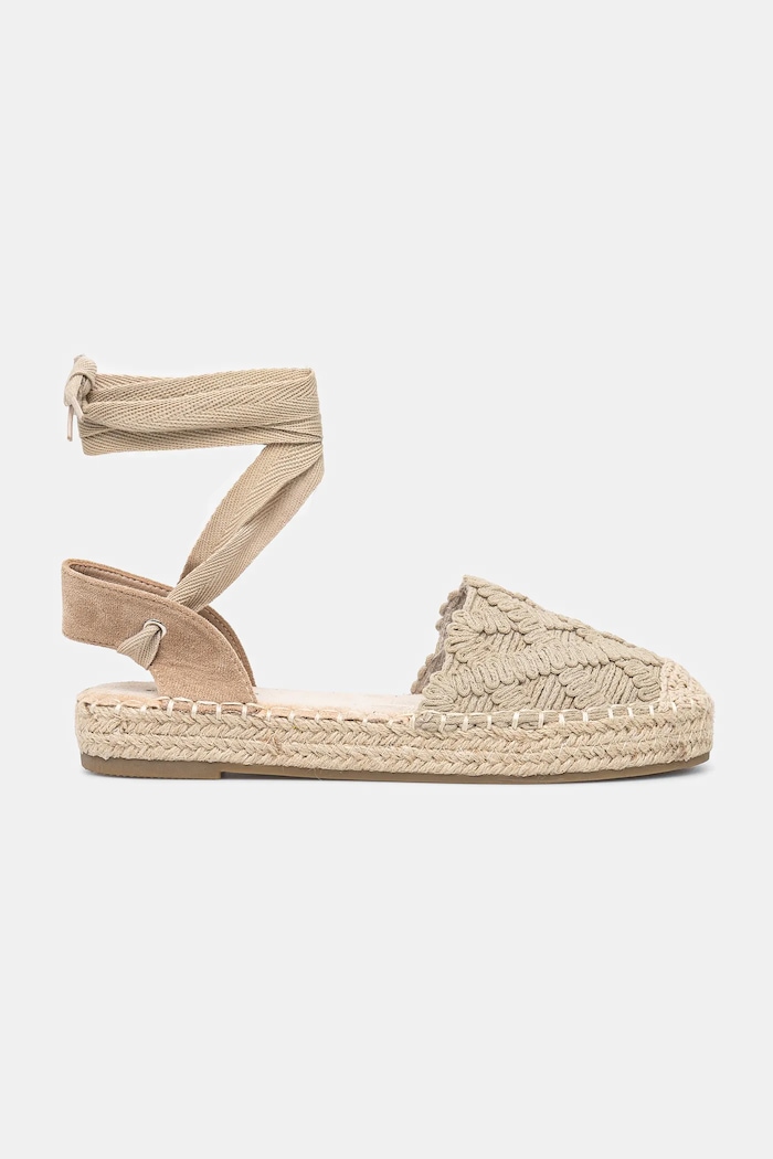 Obuv Espadrilky dámske béžová farba RS25-OBD805 béžová