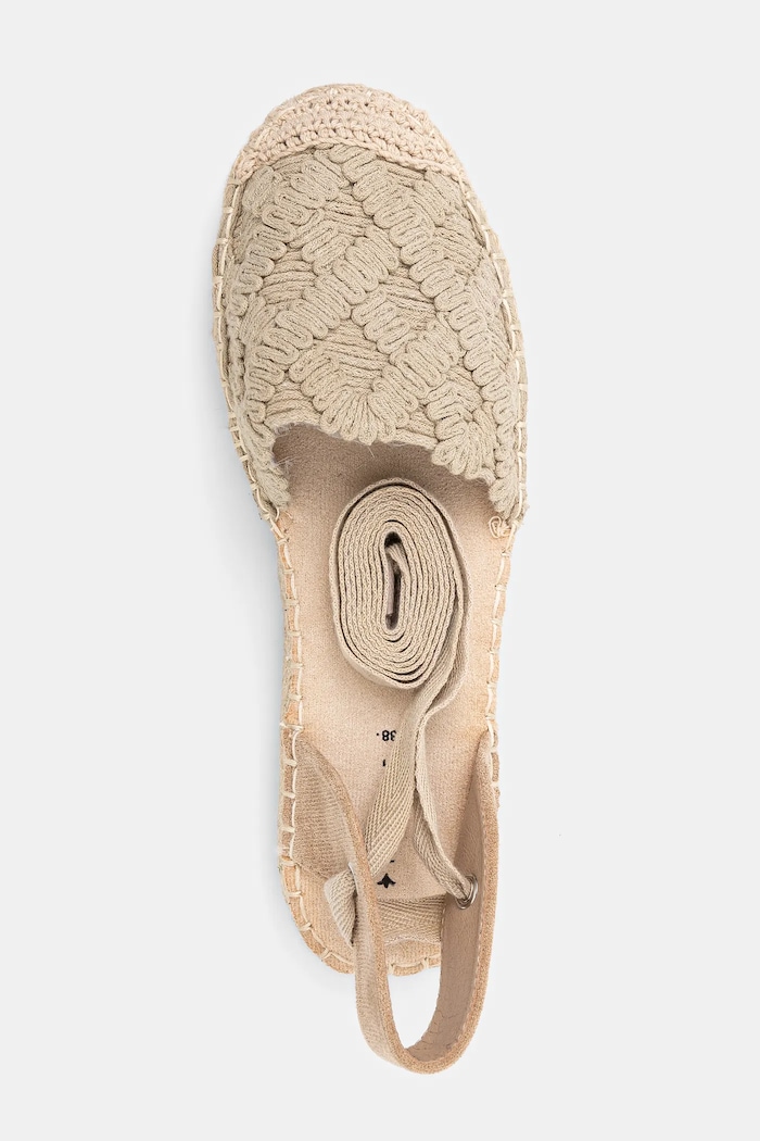 Espadrilky dámske béžová farba RS25-OBD805 béžová