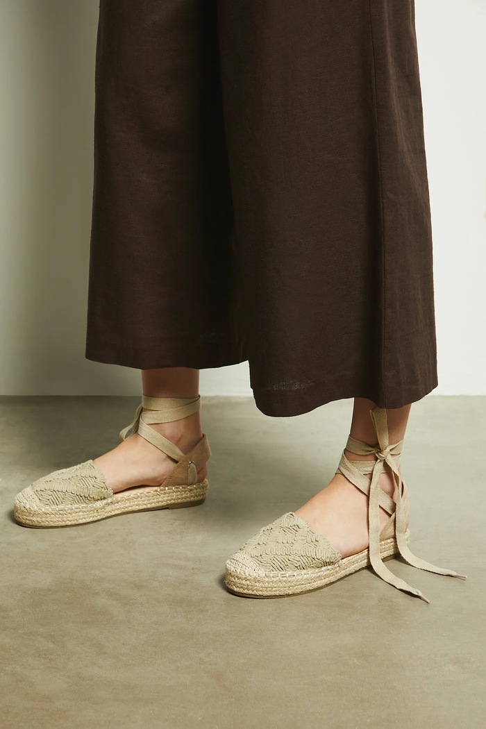 Espadrilky dámske béžová farba RS25-OBD805