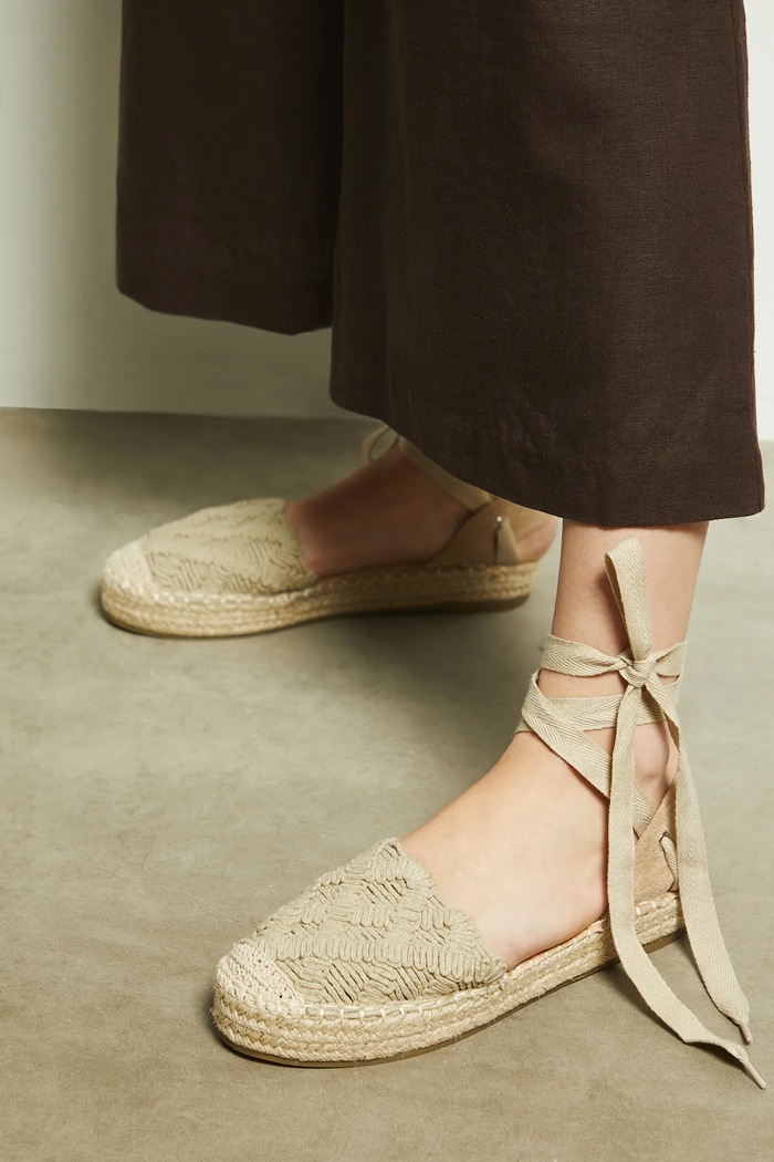 Espadrilky dámske béžová farba RS25-OBD805