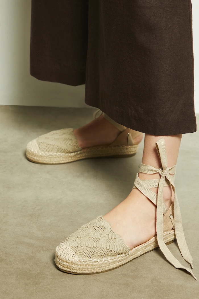 Espadrilky dámske béžová farba RS25-OBD805