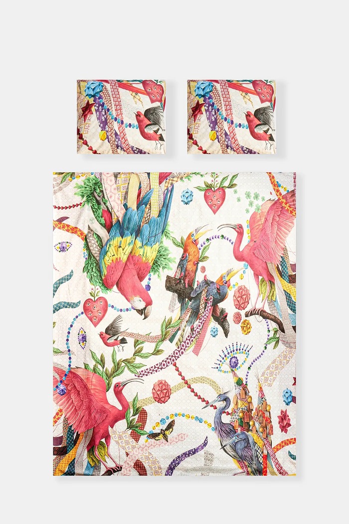 Sypialnia Komplet pościeli bawełnianej z kolekcji El Gato Chimney x Medicine kolor multicolor RS25-PCU851 multicolor