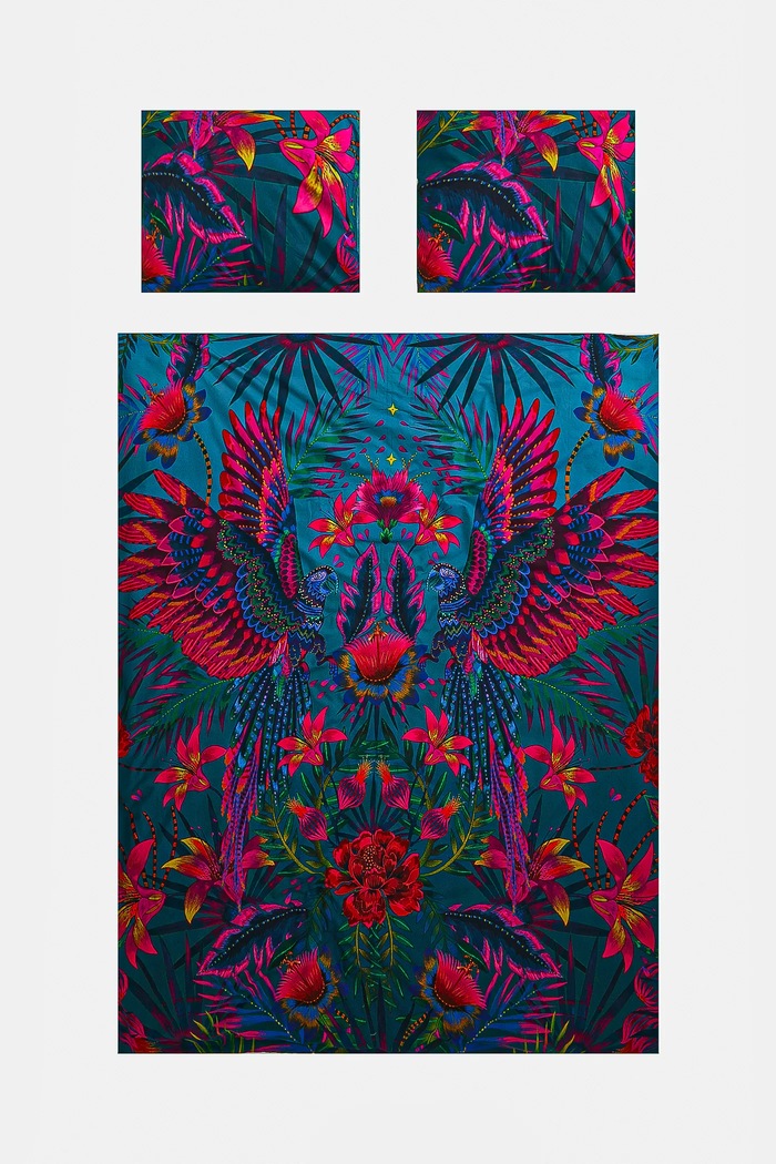 Sada bavlněných povlečení se vzorem 160 x 200 cm více barev vícebarevná RS25-PCU900