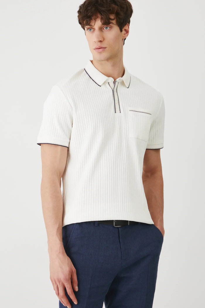 Medicine tricou polo slim bej RS25-POM912
