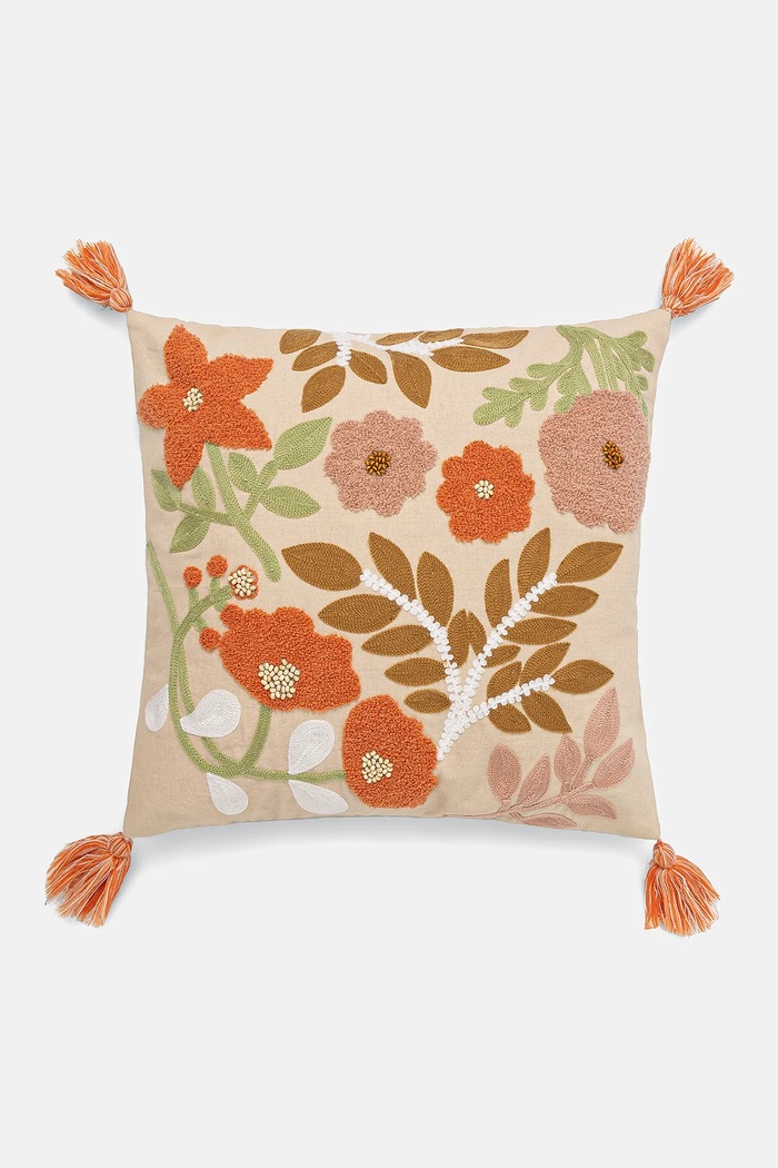 Dekoratívna obliečka na vankúš s ozdobnou aplikáciou 45 x 45 cm viac farieb viacfarebná RS25-PSU511