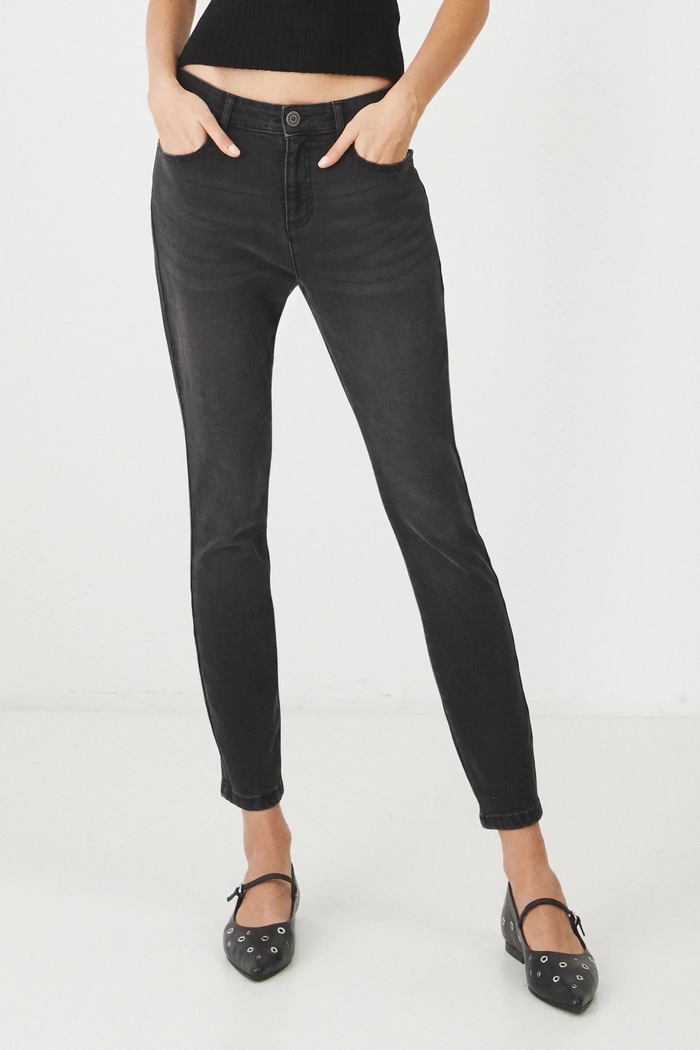 Džíny dámské skinny černá barva RS25.SJD021 černá RS25