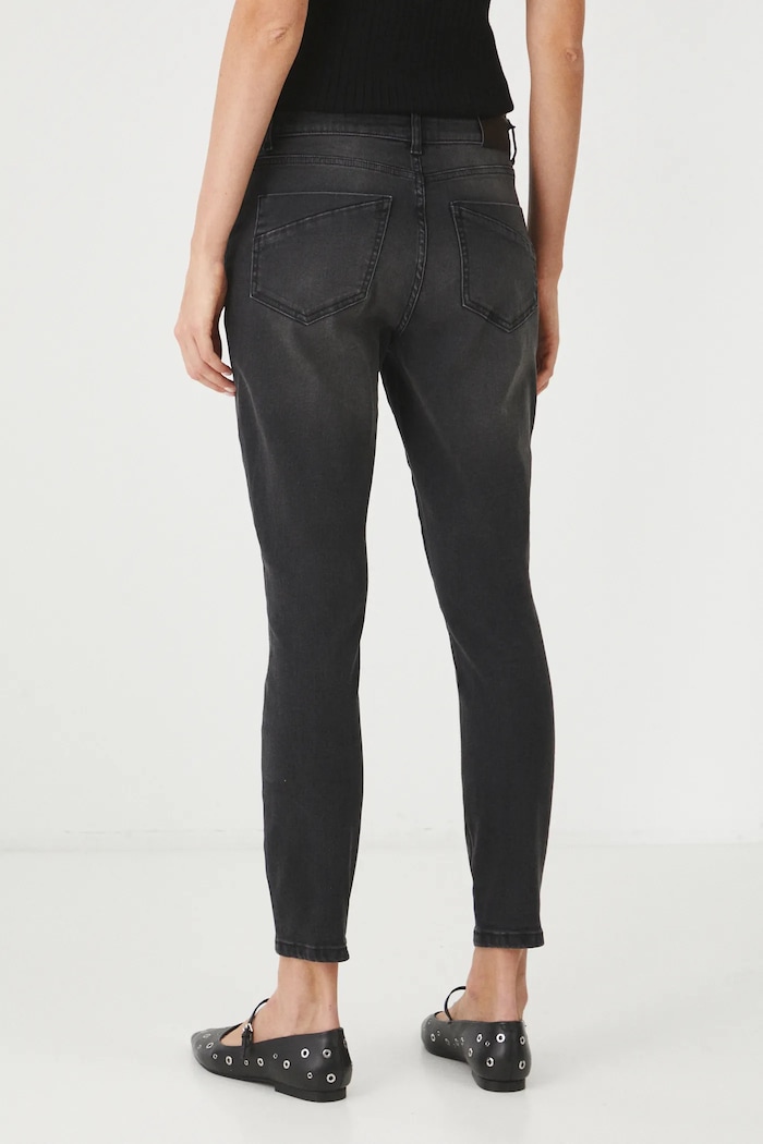 Oblečení Džíny dámské skinny černá barva RS25.SJD021 černá