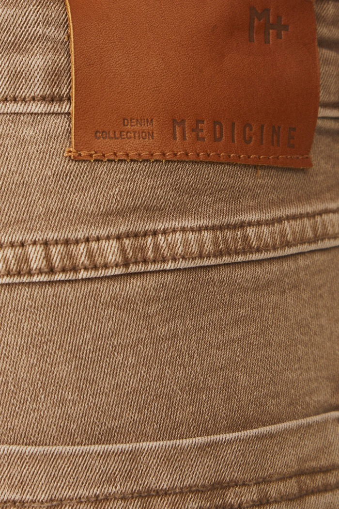 Rifle slim s praným efektom béžová farba RS25-SJM201 béžová