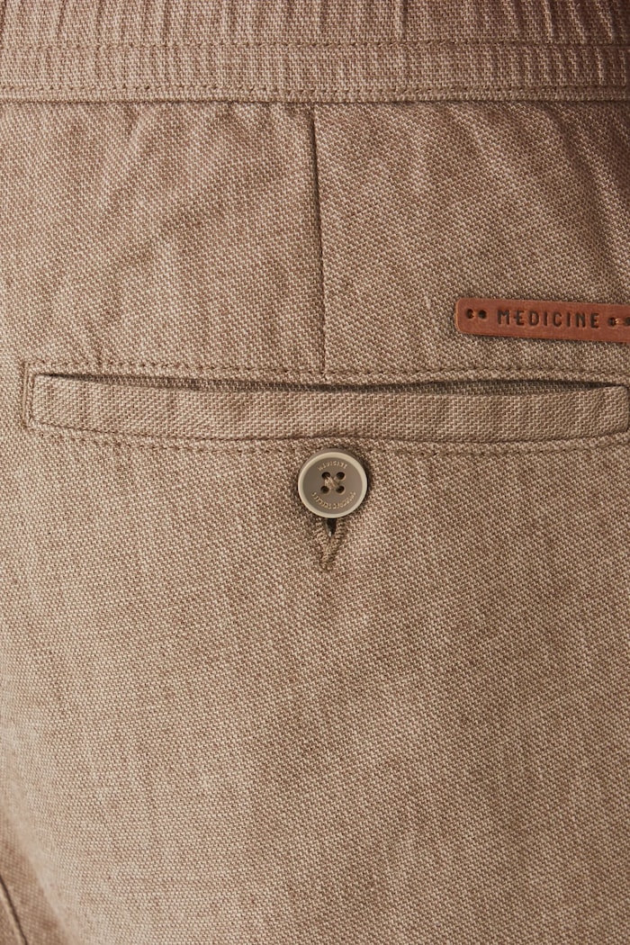 Medicine pantaloni bărbați cu in bej RS25-SPM071