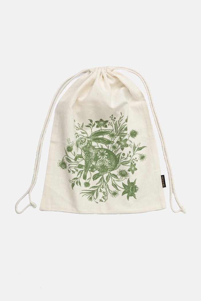 Kuchyňa a jedáleň Úložná taška z ľanovej zmesi s potlačou 30 x 40 cm béžová farba RS25.SRU501 béžová