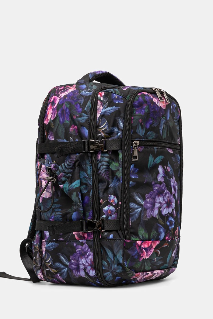 Plecak podróżny kabinowy w kwiaty RS25.TPD303 multicolor RS25