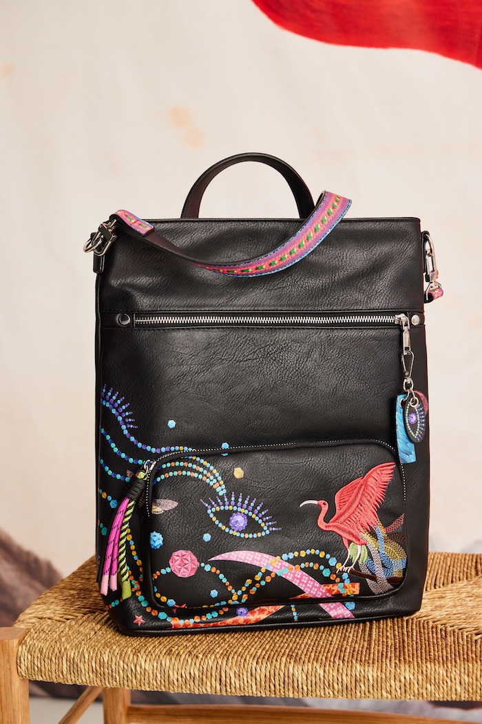 rucsac print negru RS25-TPD850