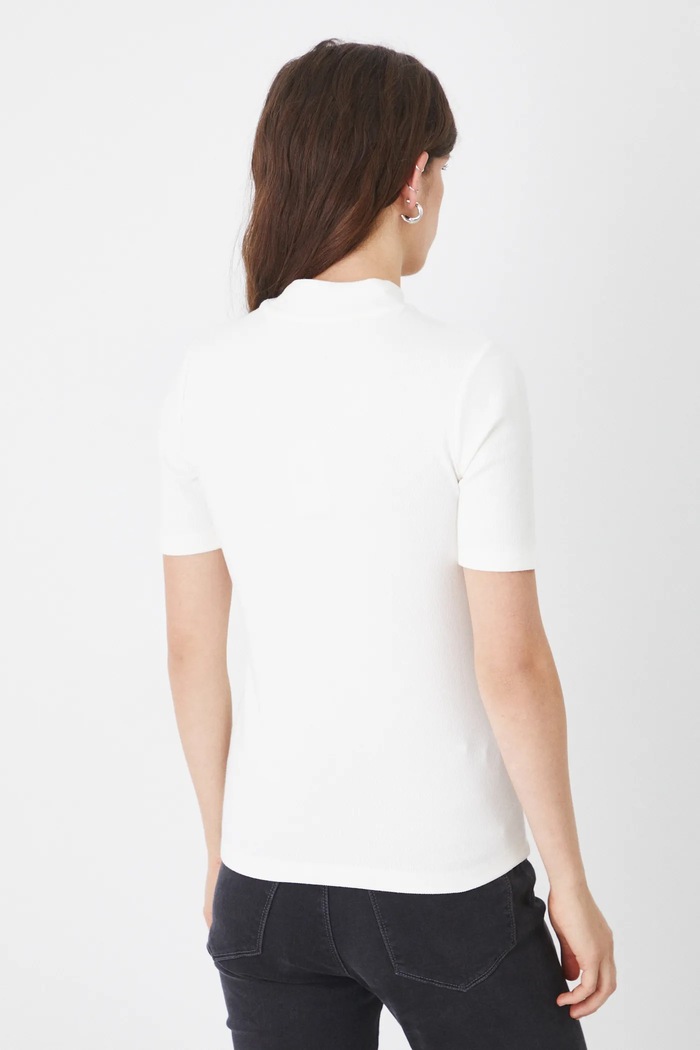 Odzież T-shirt damski z modalem kolor beżowy RS25-TSD011 beżowy