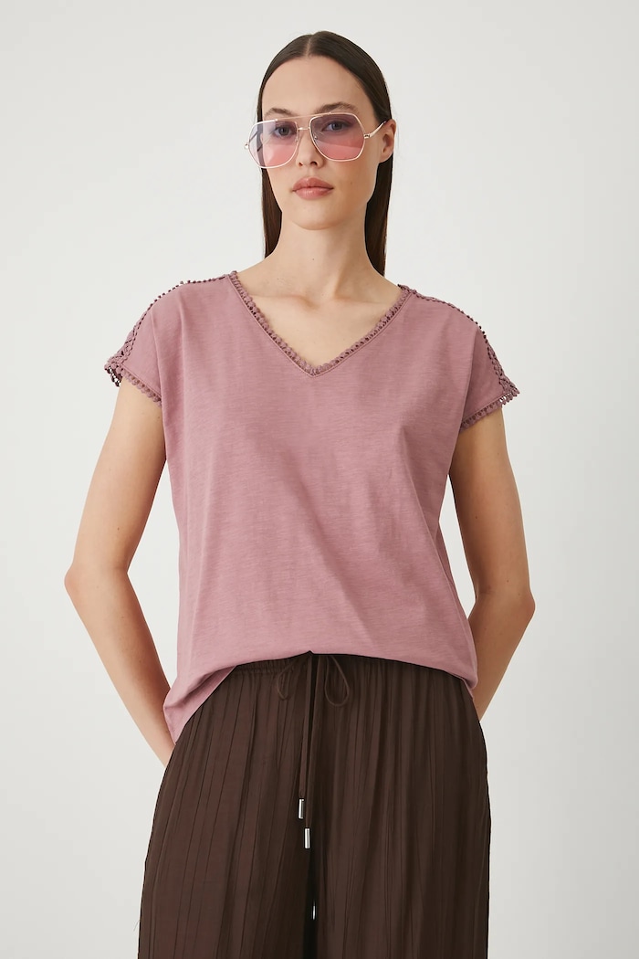 Medicine t-shirt bawełniany RS25-TSD090 różowy RS25