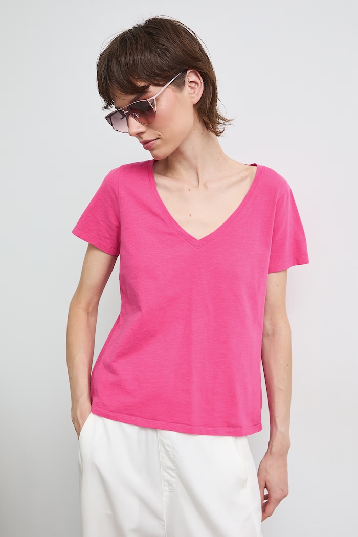 Medicine tricou din bumbac uni roz RS25-TSD0B0