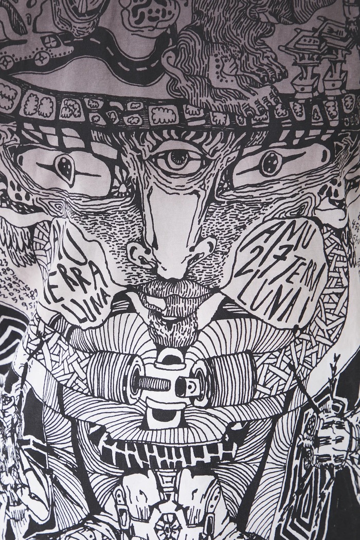 T-shirt bawełniany damski by Zach Wygibajtus, Grafika Polska kolor szary RS25-TSD461