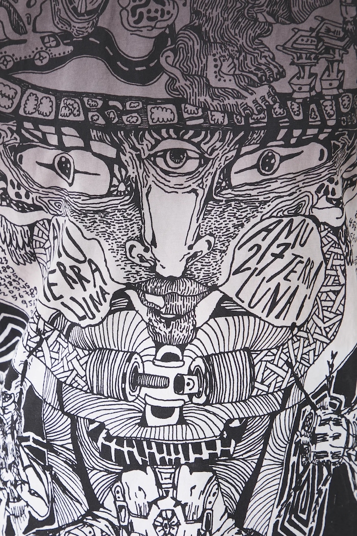 T-shirt bawełniany damski by Zach Wygibajtus, Grafika Polska kolor szary RS25-TSD461