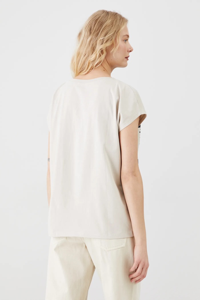 Odzież Medicine t-shirt bawełniany RS25-TSD612 beżowy