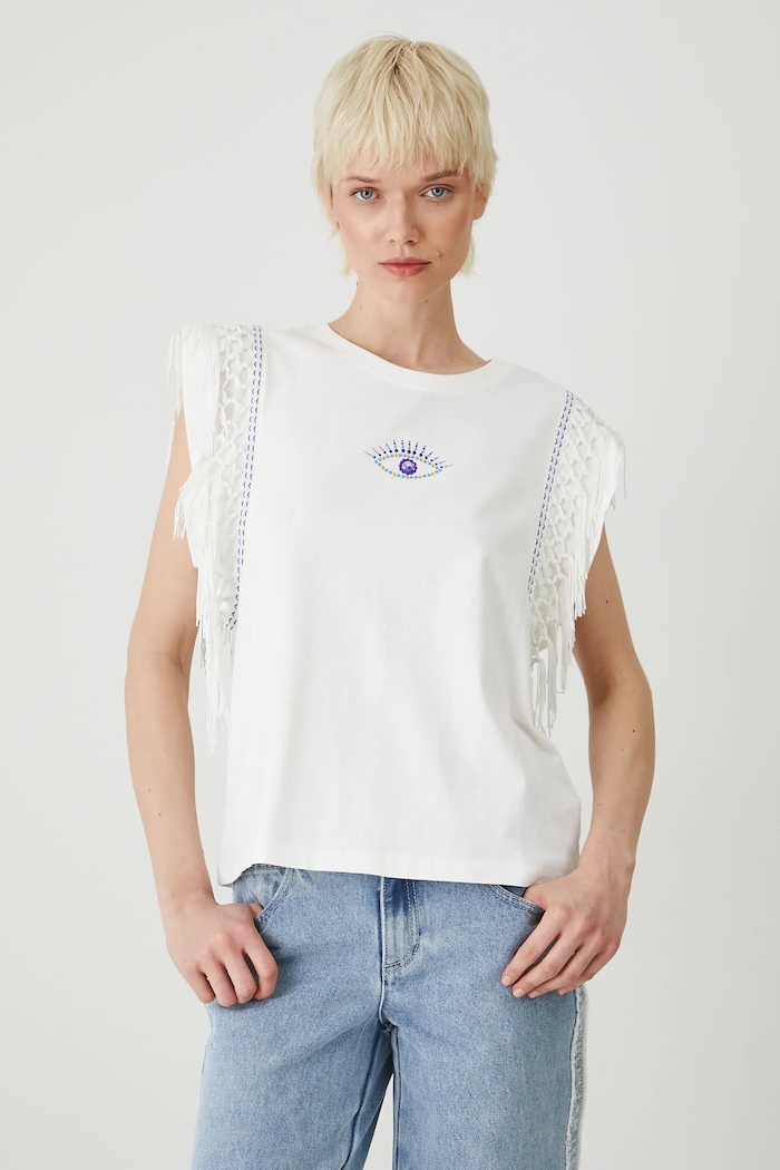 T-shirt bawełniany damski z kolekcji El Gato Chimney x Medicine kolor biały RS25-TSD852 biały