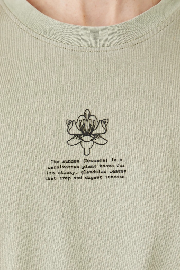 T-shirt bawełniany damski z kolekcji Medicine x Słowiński Park Narodowy kolor zielony RS25-TSDA51