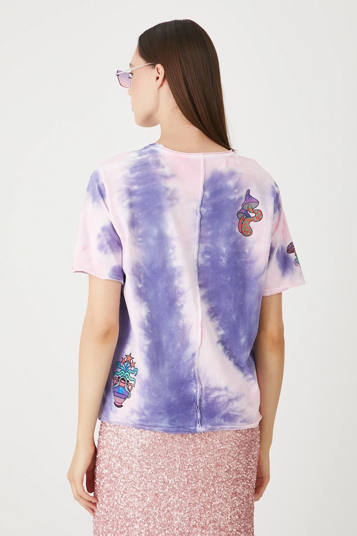 Odzież T-shirt bawełniany damski z nadrukami kolor multicolor RS25-TSDC00 multicolor