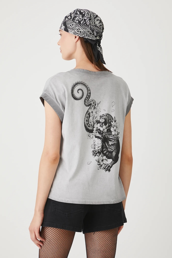Medicine t-shirt bawełniany szary RS25-TSDC60
