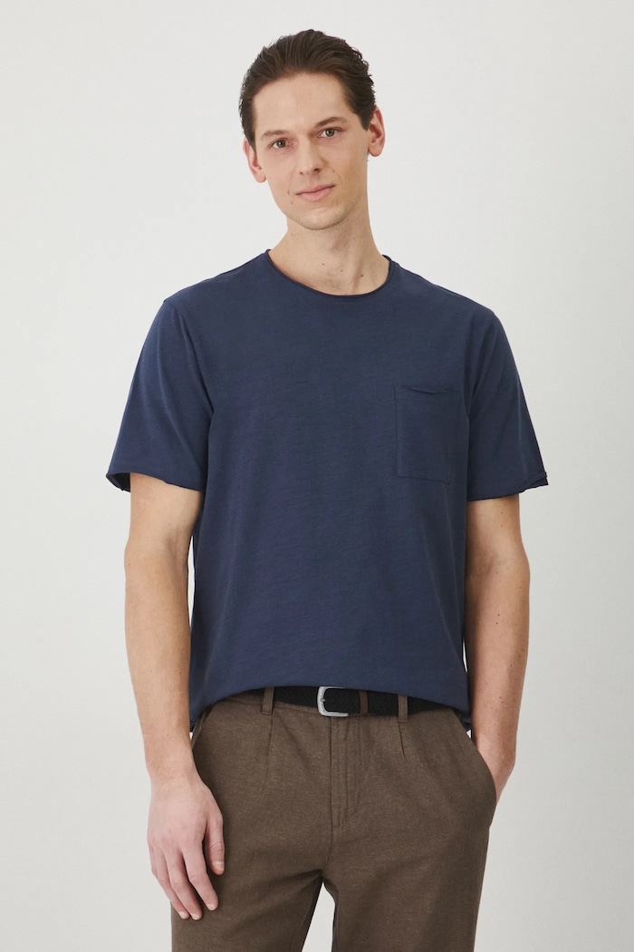 Medicine tricou din bumbac uni albastru RS25-TSM060