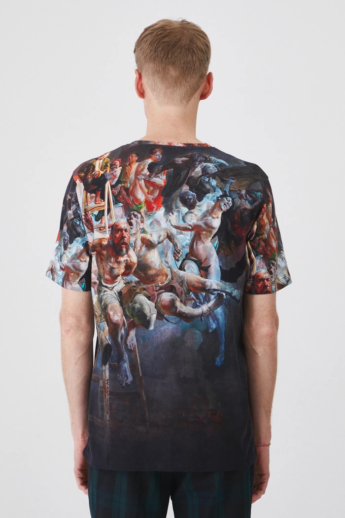 T-shirt bawełniany męski z kolekcji Eviva L'arte kolor multicolor multicolor RS25-TSM251