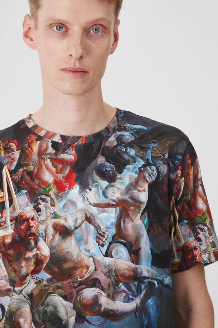 T-shirt bawełniany męski z kolekcji Eviva L'arte kolor multicolor RS25-TSM251 multicolor