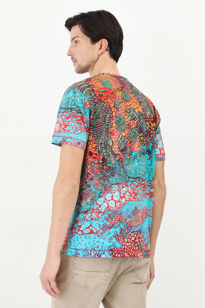 T-shirt bawełniany męski z elastanem by Patryk Chwastek, Grafika Polska kolor multicolor multicolor RS25-TSM452