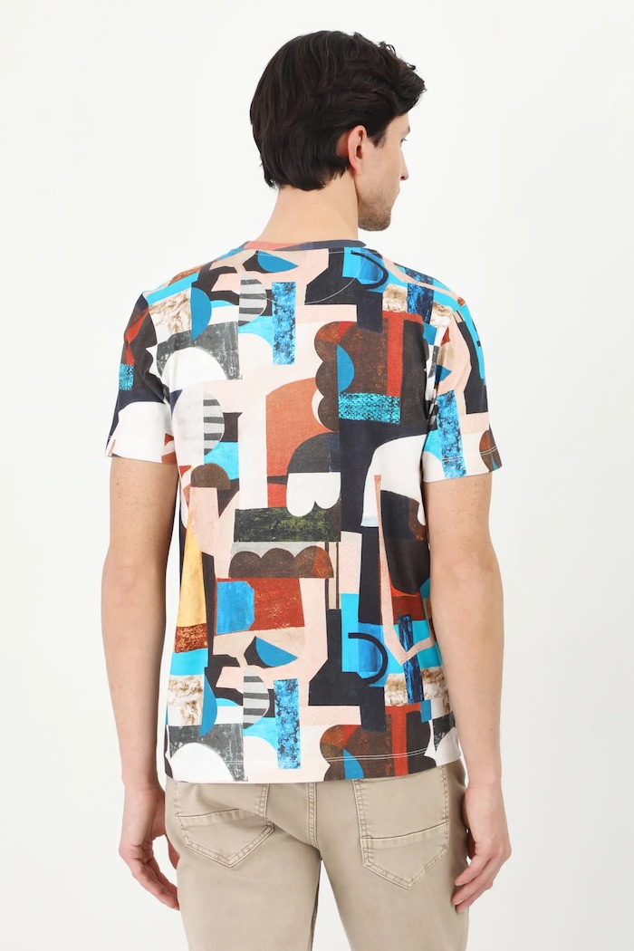 T-shirt bawełniany męski by Mila Raczkowska, Grafika Polska kolor multicolor multicolor RS25.TSM461