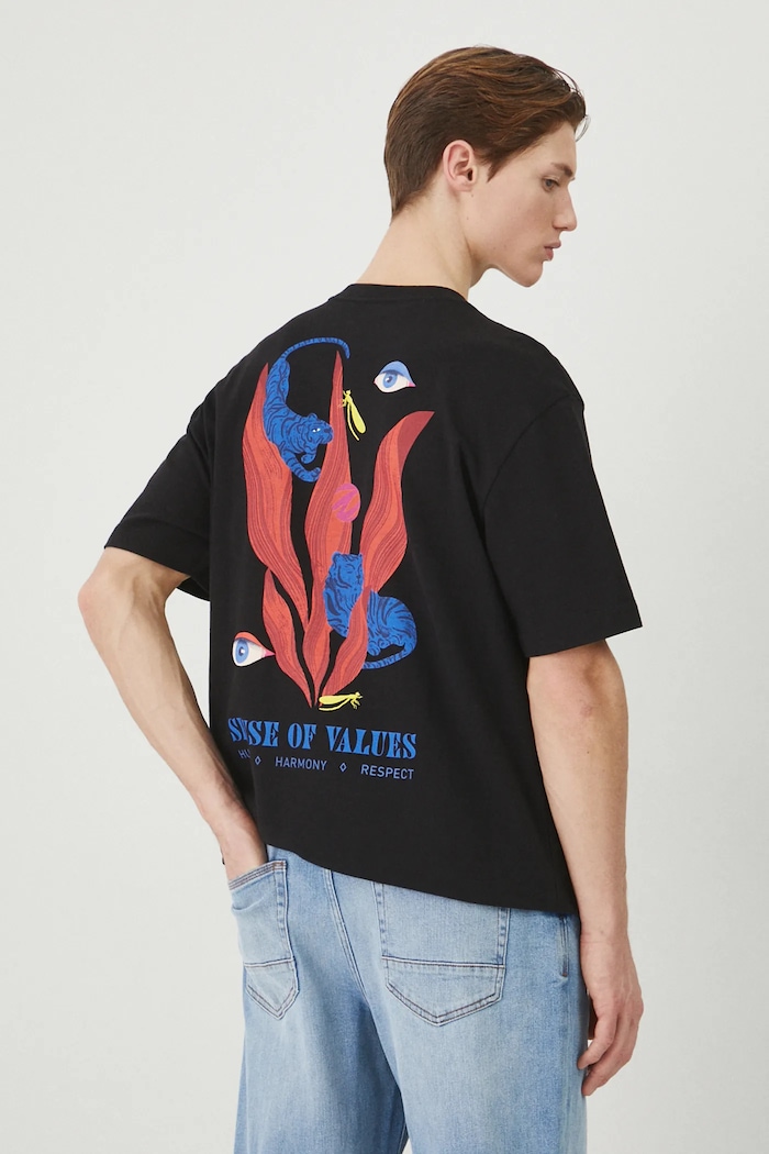 Medicine t-shirt in cotone RS25-TSM651 nero RS25