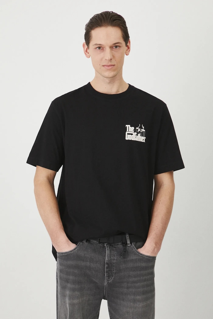 Odzież T-shirt bawełniany męski The Godfather kolor czarny RS25-TSM676 czarny