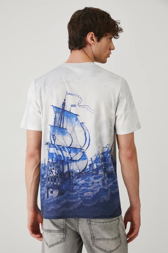Îmbrăcăminte Medicine tricou din bumbac RS25-TSM709 albastru