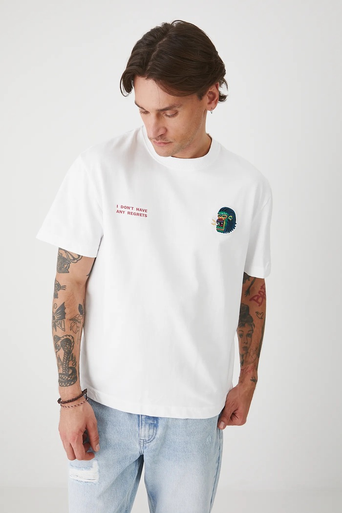 Medicine t-shirt bawełniany biały RS25-TSMA15
