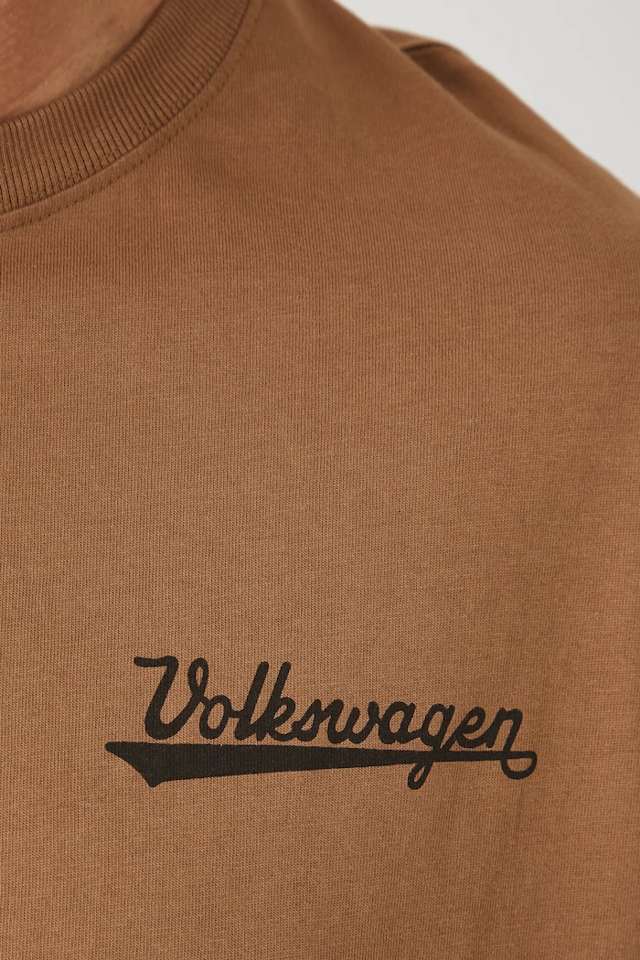 T-shirt bawełniany męski Volkswagen kolor beżowy RS25.TSMA82 beżowy
