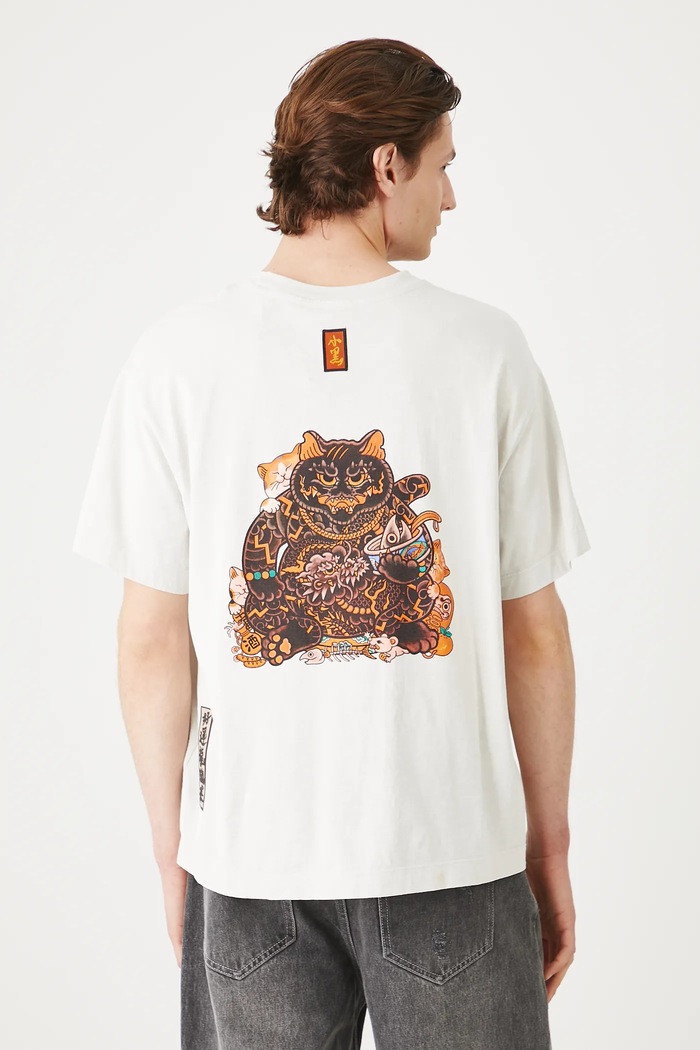 Bavlnené tričko pánske Tattoo Art by Boren Huang – Horiren 彫壬 RS25-TSMC50 sivá