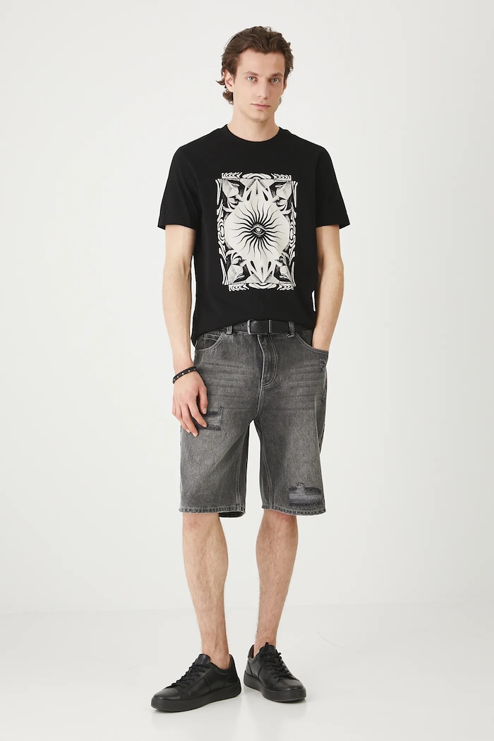 Odzież T-shirt bawełniany męski Tattoo Art by Michał Kidacki RS25-TSMC55 czarny