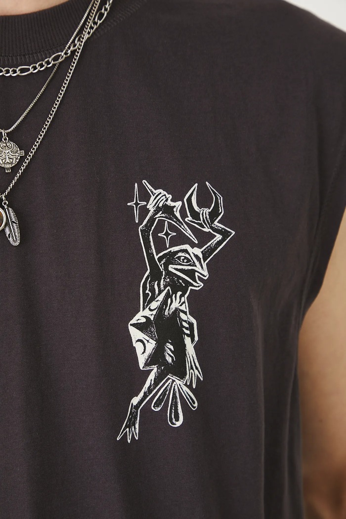 T-shirt bawełniany męski bez rękawów Tattoo Art by Michał Kidacki RS25-TTMC50