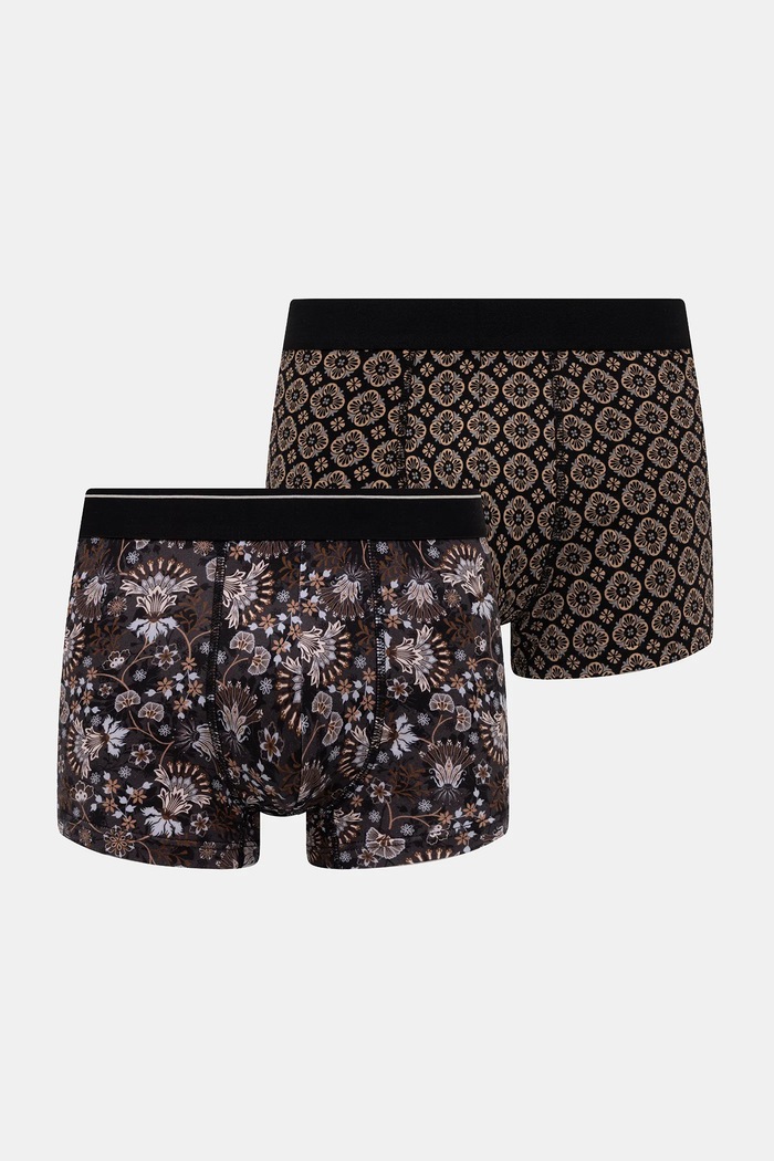 Bavlnené boxerky vzorované s elastanom (2-pack) RS26-BIM100 viacfarebná RS26