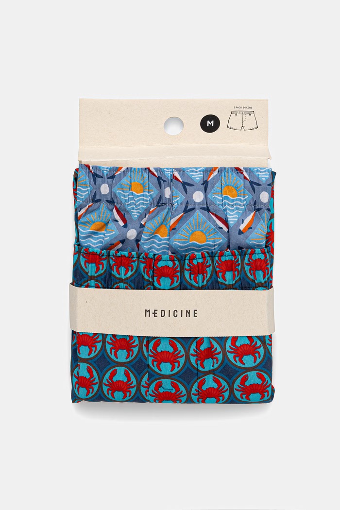 Volné boxerky pánské bavlněné 2-pack RS26-BIMA03