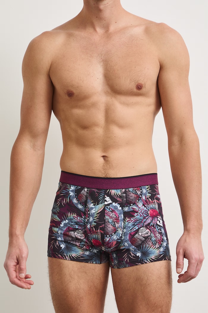 Medicine moške oprijete boksarice iz bombaža z elastanom paket 2 kosov zelena RS26-BIMB02
