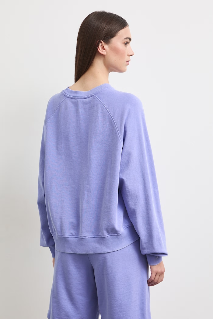 Odzież Bluza damska bawełniana z efektem sprania RS26-BLD090 fioletowy