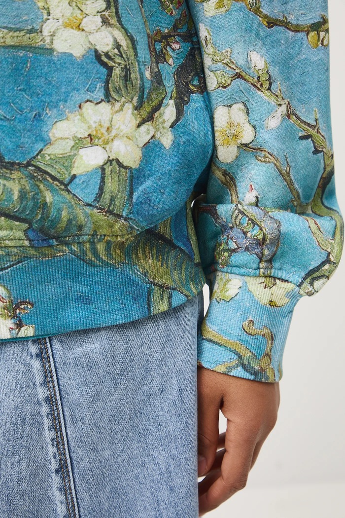 Bluza bawełniana damska z kolekcji Eviva L'arte RS26-BLD254 niebieski