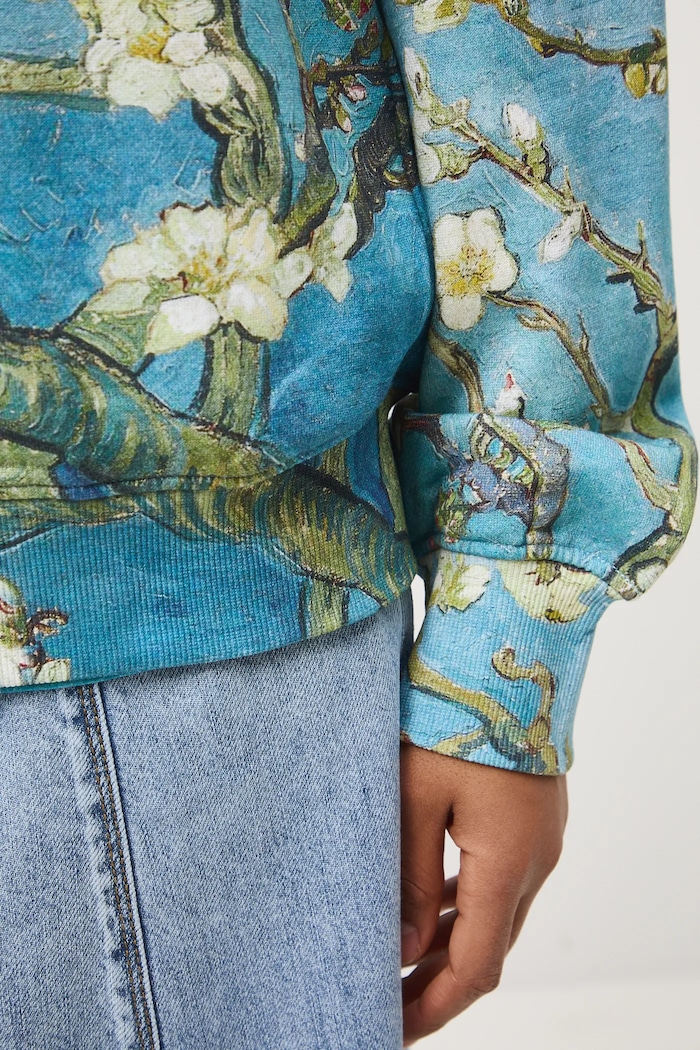 Bluza bawełniana damska z kolekcji Eviva L'arte RS26-BLD254 niebieski