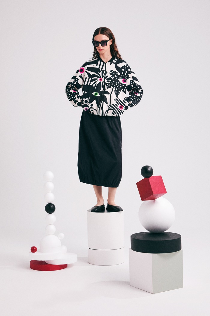 Bluza rozpinana damska bawełniana by Joanna Gniady, Grafika Polska RS26-BLD451 multicolor RS26