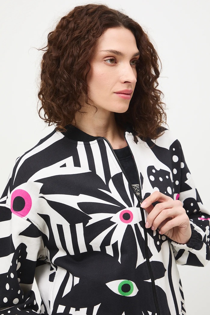 Bluza rozpinana damska bawełniana by Joanna Gniady, Grafika Polska RS26-BLD451 multicolor