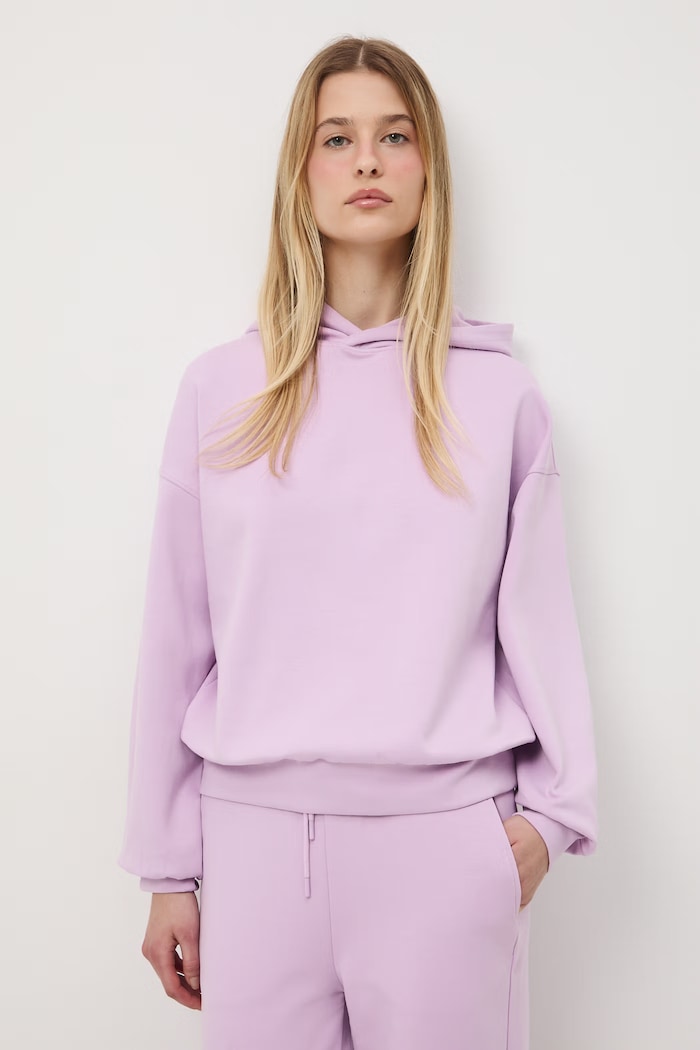Bluza z kapturem damska fioletowy RS26-BLD602
